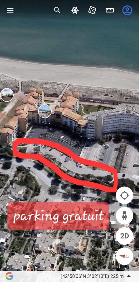 Appartement Vue Mer,Acces Direct Plage,Fibre,Clim,Parking Public Gratuit Le Barcarès エクステリア 写真