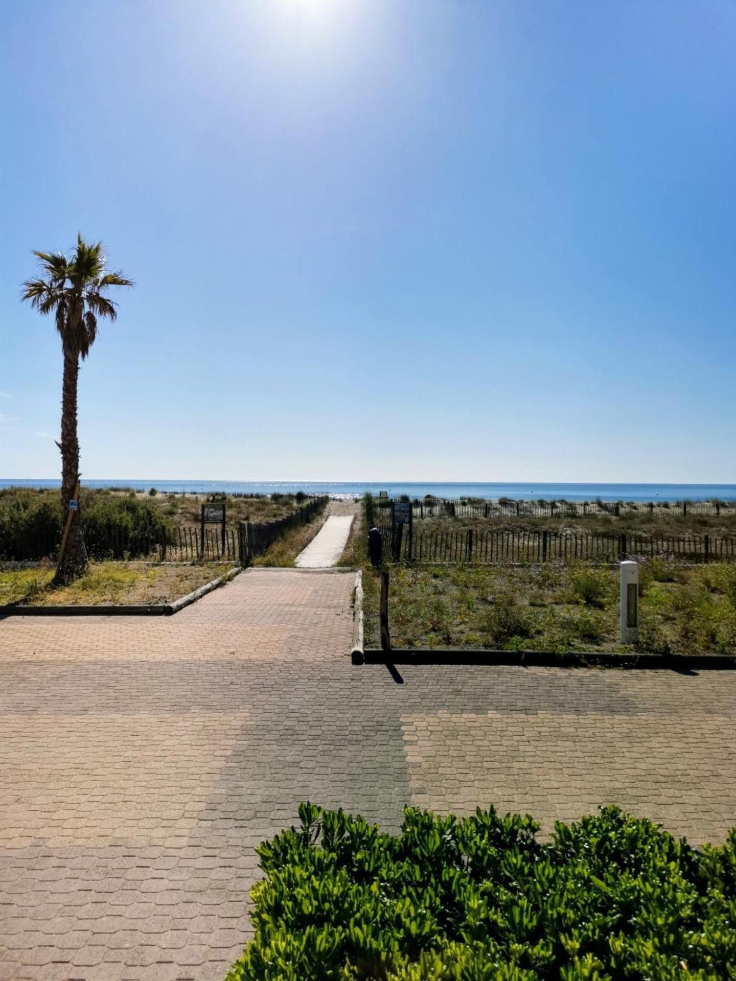 Appartement Vue Mer,Acces Direct Plage,Fibre,Clim,Parking Public Gratuit Le Barcarès エクステリア 写真
