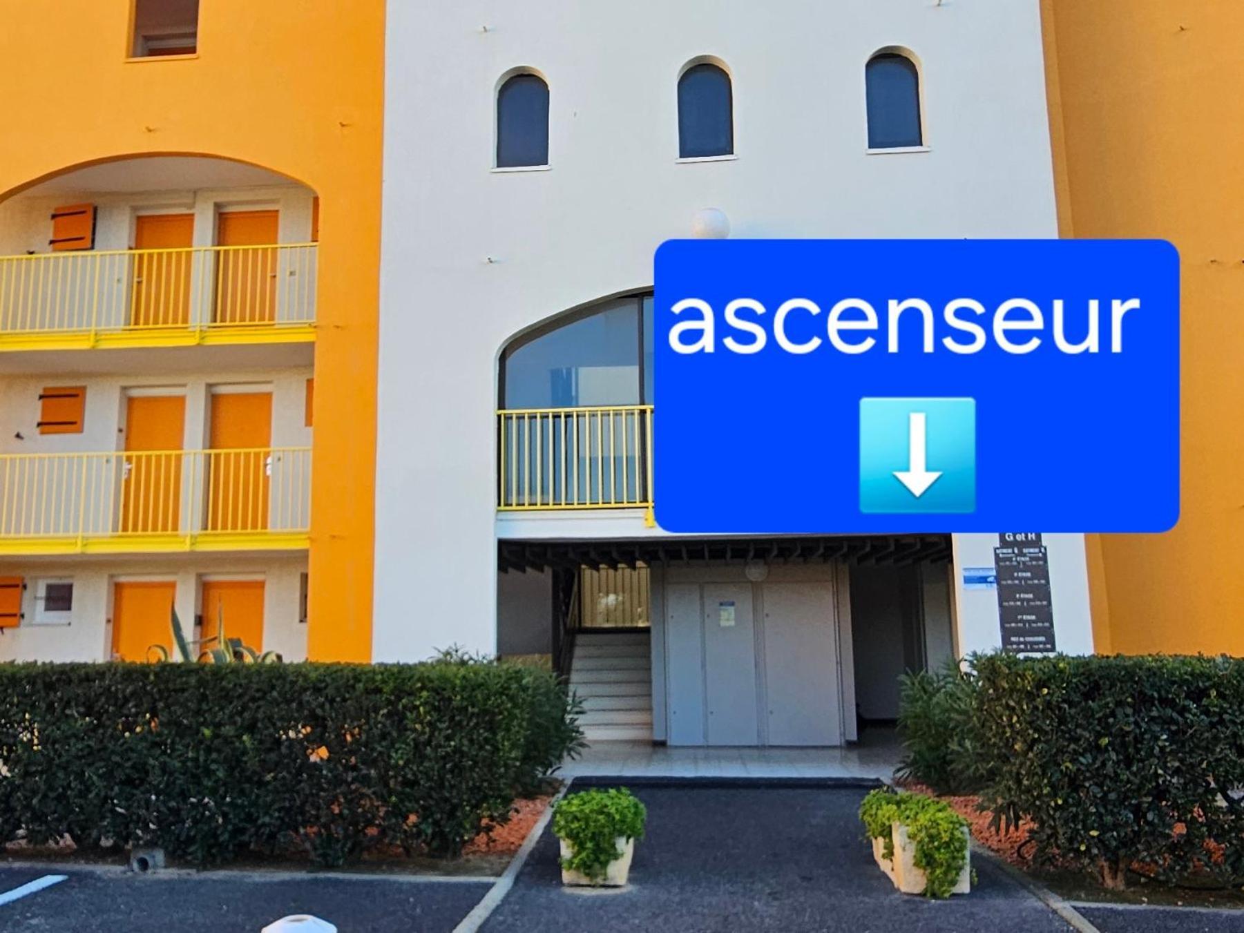 Appartement Vue Mer,Acces Direct Plage,Fibre,Clim,Parking Public Gratuit Le Barcarès 部屋 写真